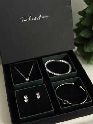 Advent Gifting Box 27 - Silver Necklace Earring Bangle Bracelet