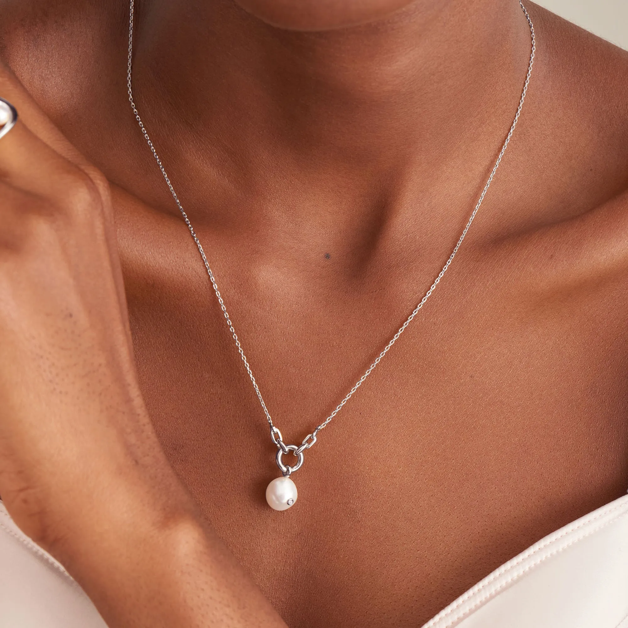 Ania Haie Pearl Sparkle Pendant Necklaces