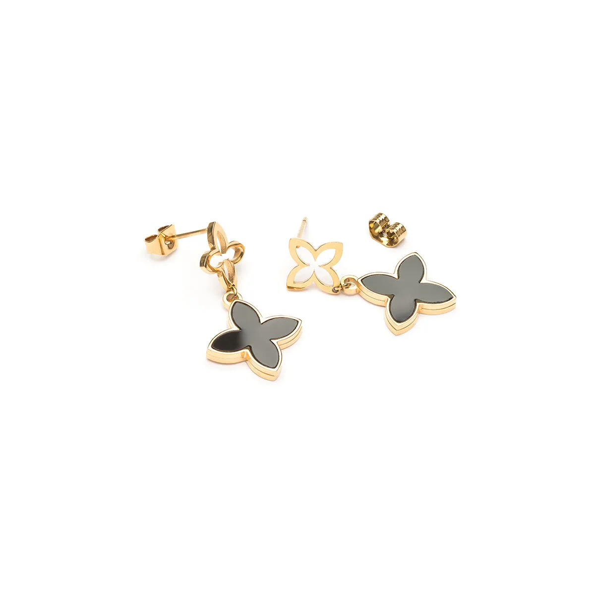 Black Alhambra Earrings