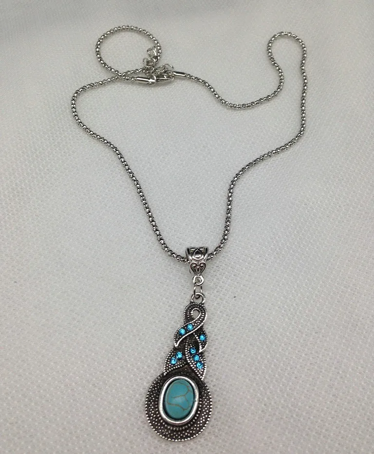 Bohemian Turquoise Inlaid Jewelry Set with Savanna Rhythms Collection