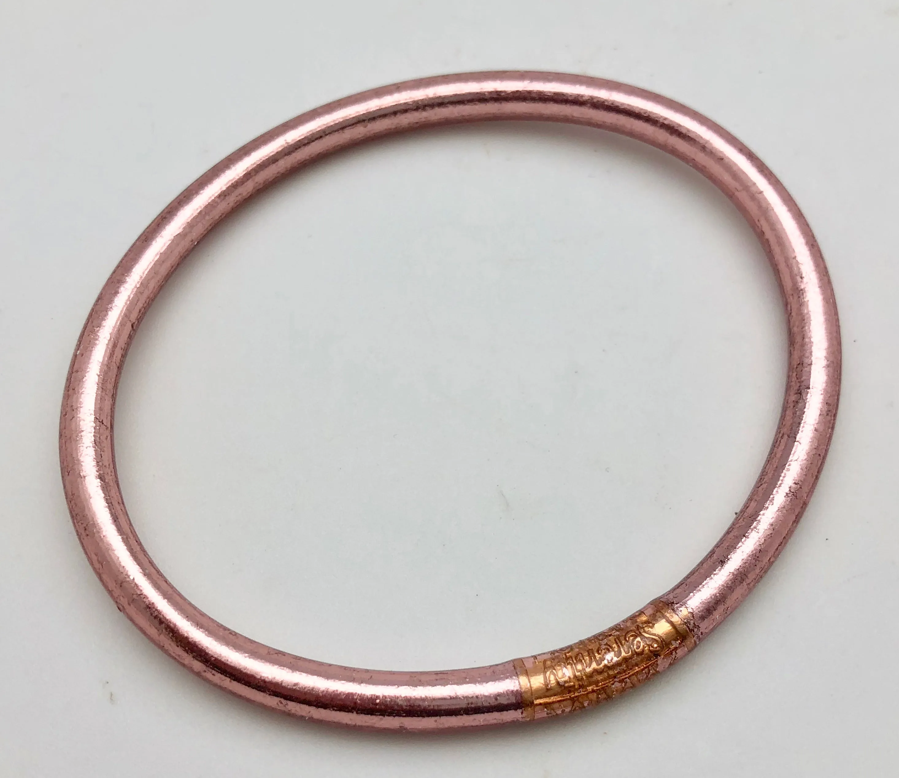 BuDhaGirl Rose Gold All Weather Bangle Bracelets - set of nine