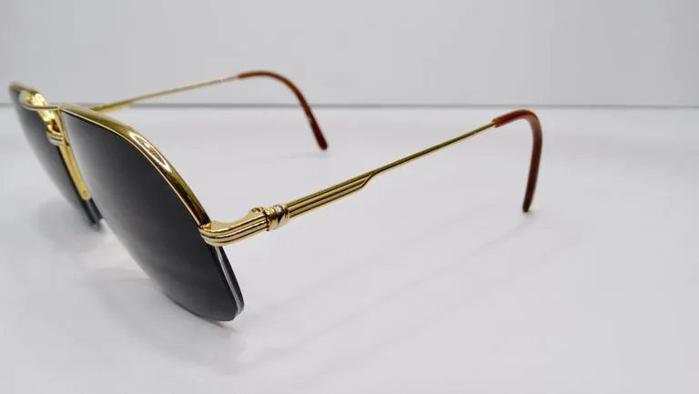 Cartier 1980s Orsay Aviator Sunglasses