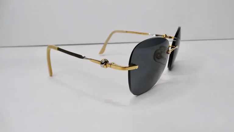 Cartier 1980s Rimless Sunglasses