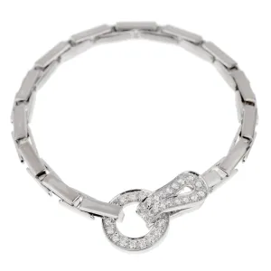 Cartier Agrafe Diamond White Gold Bracelet