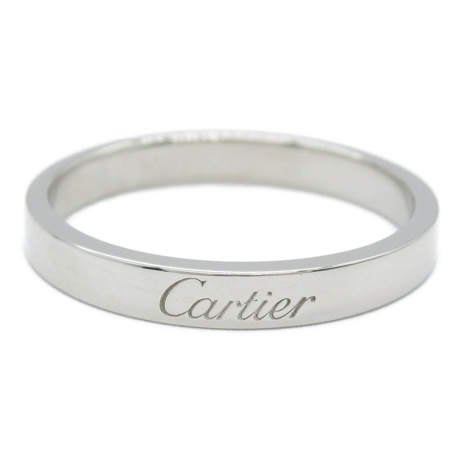 Cartier C de Cartier Wedding Ring Pt950 Platinum