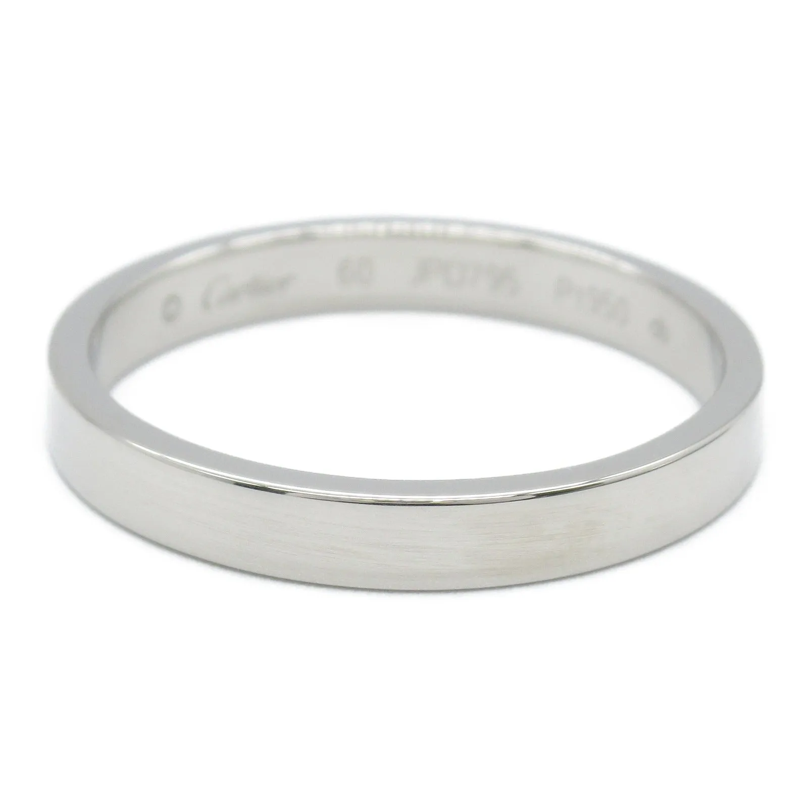 Cartier C de Cartier Wedding Ring Pt950 Platinum