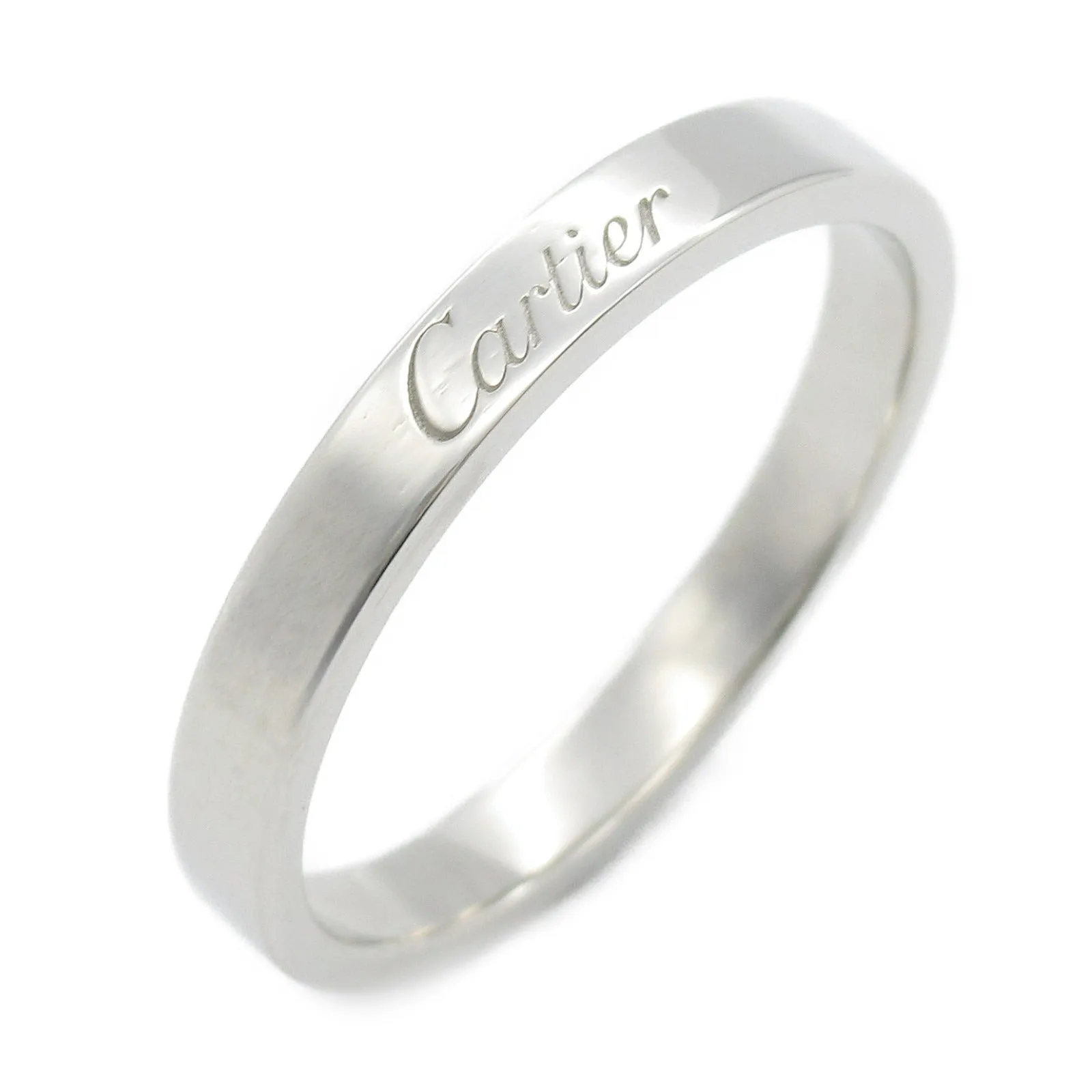 Cartier C de Cartier Wedding Ring Pt950 Platinum