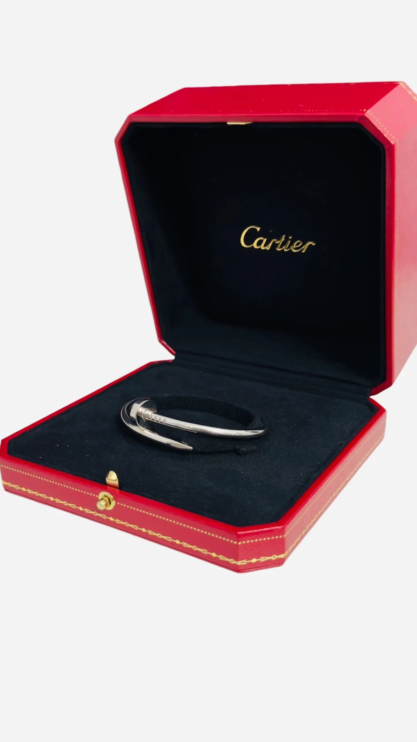 Cartier Classic Juste Un Clou Bracelet White Gold, JUC Size 15