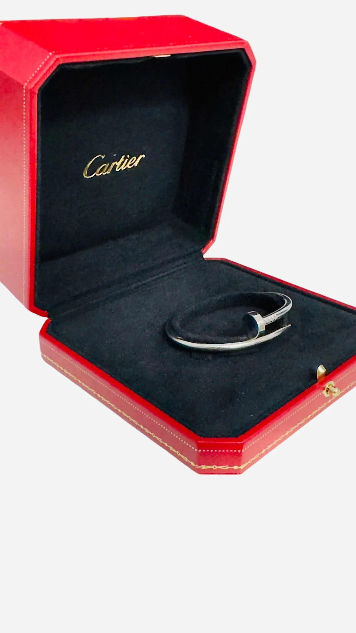 Cartier Classic Juste Un Clou Bracelet White Gold, JUC Size 15