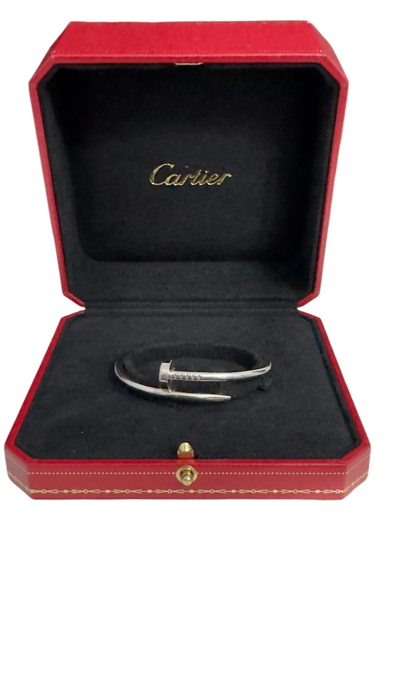 Cartier Classic Juste Un Clou Bracelet White Gold, JUC Size 15