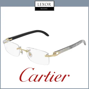 Cartier CT0046O 001 53 Horn and Metal Optical Frame Unisex upc 843023135263