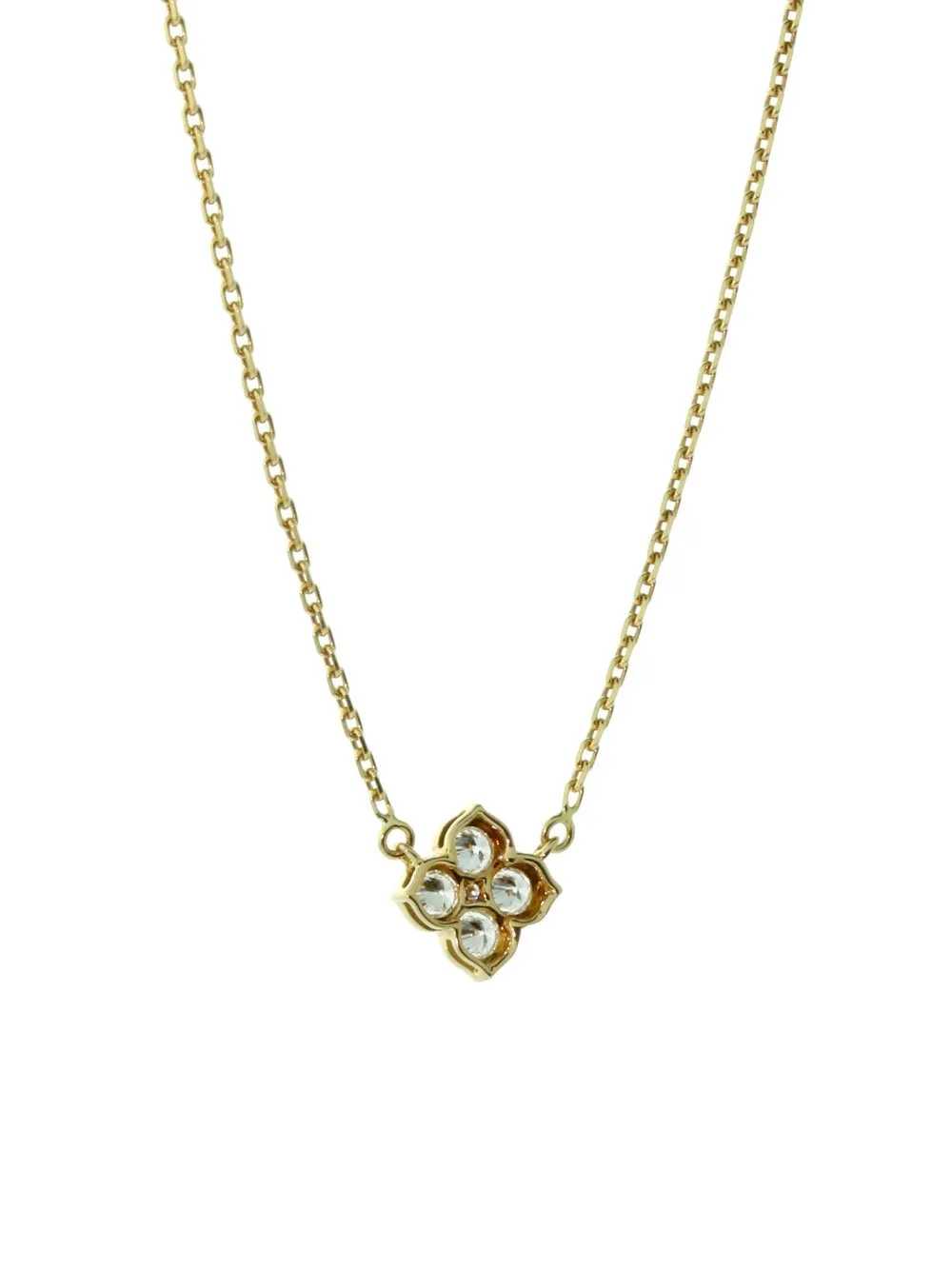 Cartier Flower Diamond Gold Necklace