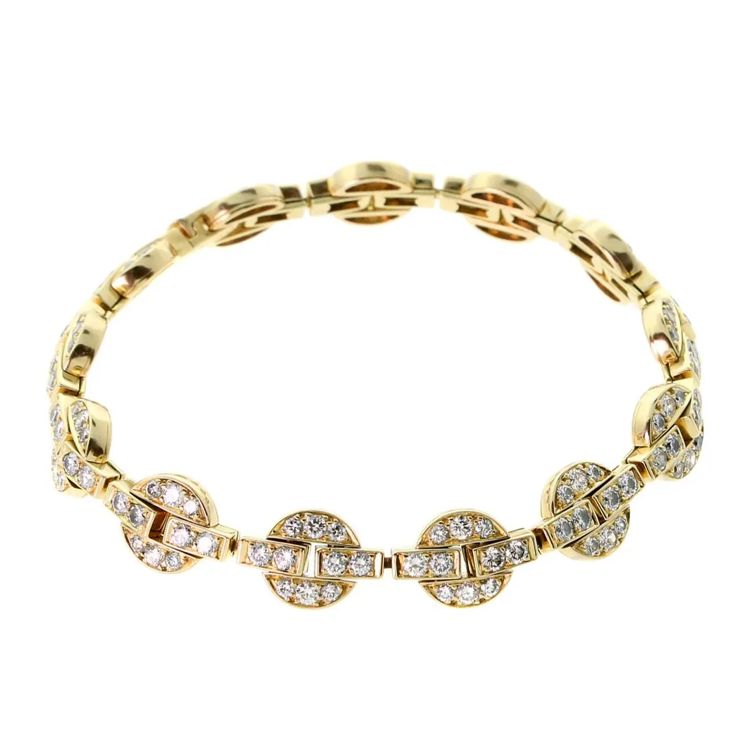 Cartier Himalia Diamond Gold Bracelet