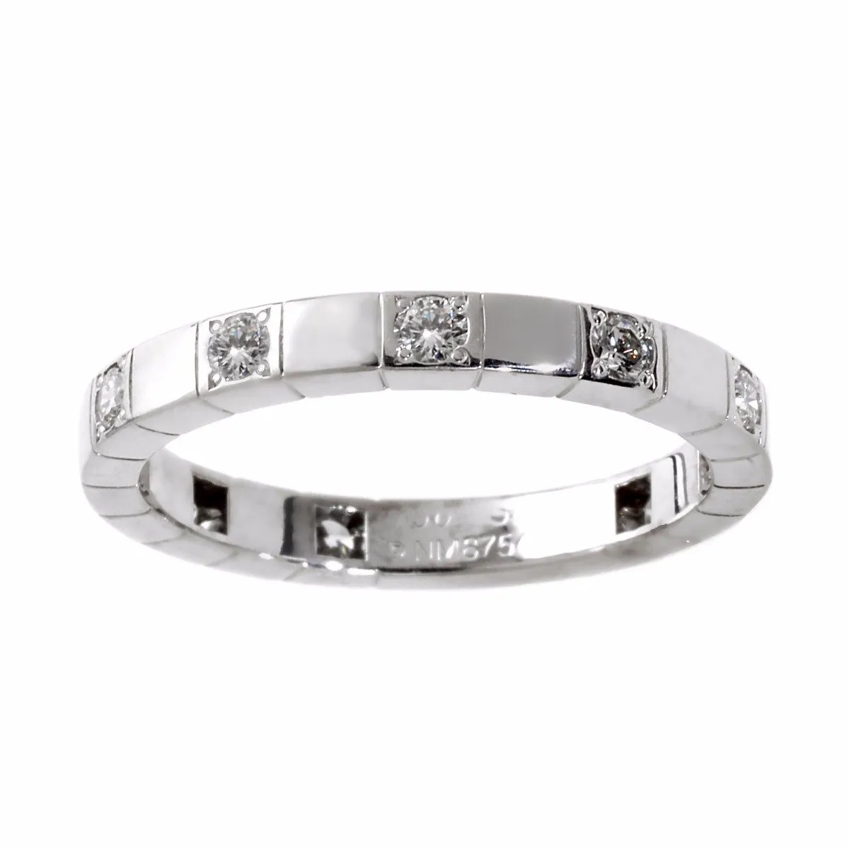 Cartier Lanieres Diamond Band White Gold Ring