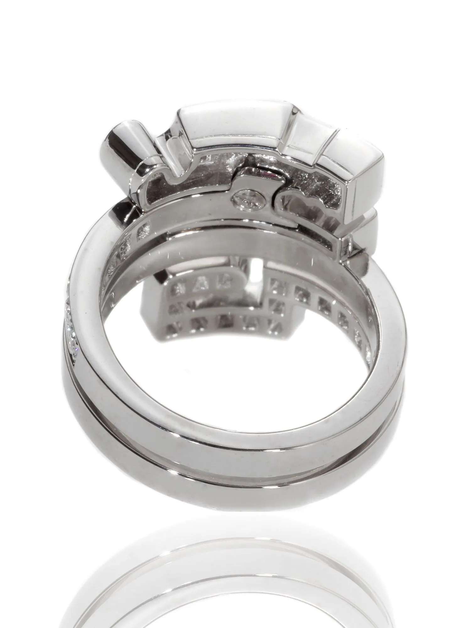 Cartier Le Baiser Du Dragon Diamond Ring in 18k White Gold