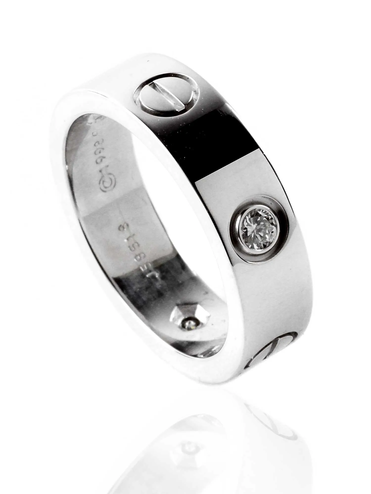 Cartier Love Diamond Ring in 18k in White Gold