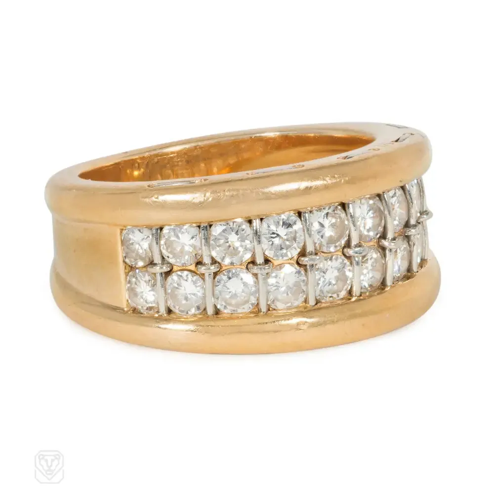 Cartier, Paris gold and diamond band ring