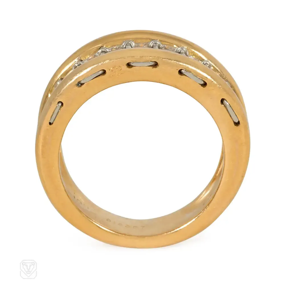 Cartier, Paris gold and diamond band ring