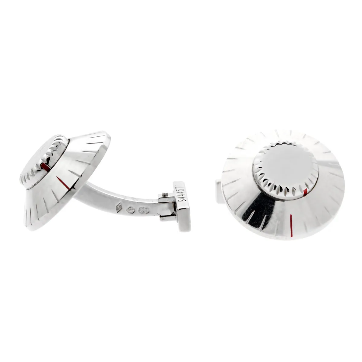 Cartier Safe Combination White Gold Cufflinks