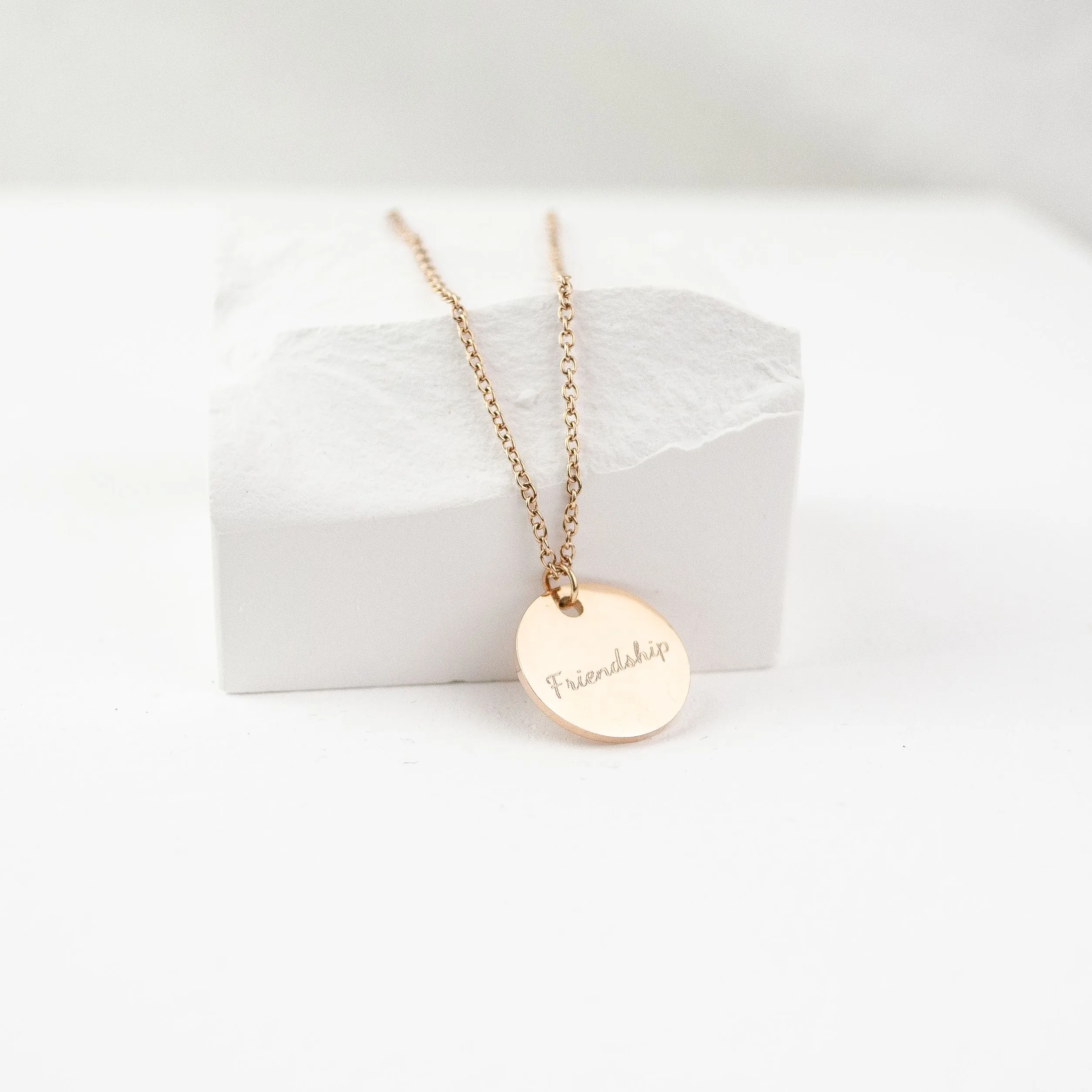 Circle Necklace Rose Gold