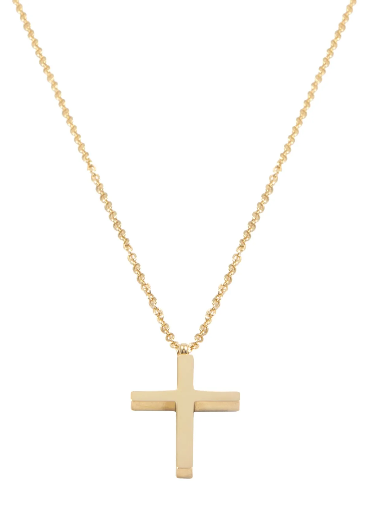 Cross Pendant Necklace Gold