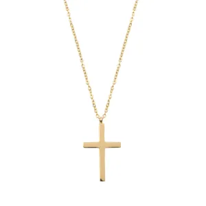 Cross Pendant Necklace Gold