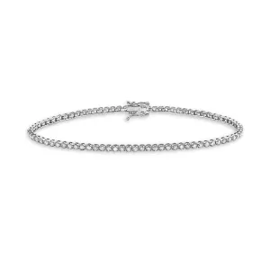 Diamond Tennis Bracelet (2.00 ct.) 1.8 mm Buttercup Setting in 14K Gold