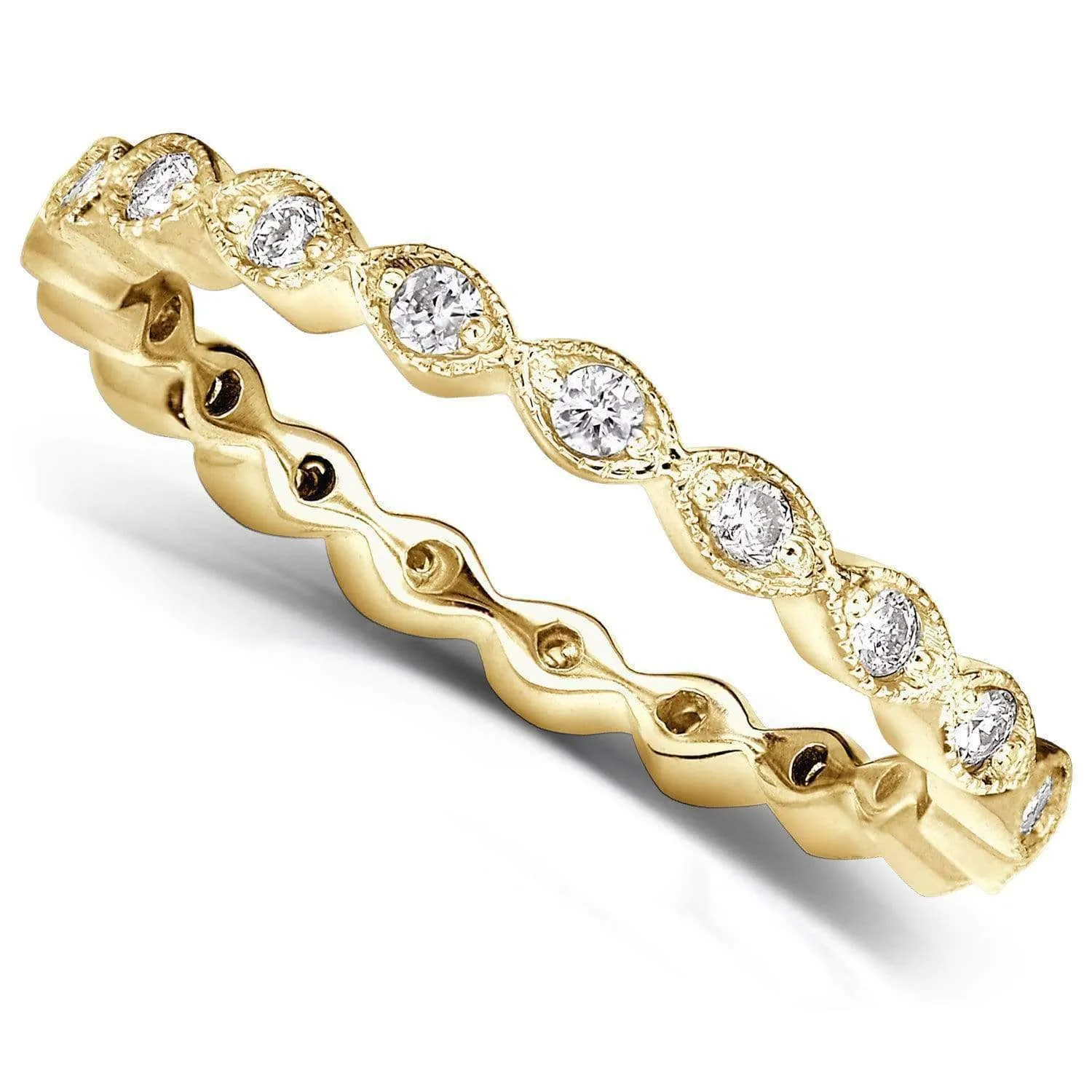 Eyelet Diamond Eternity Band