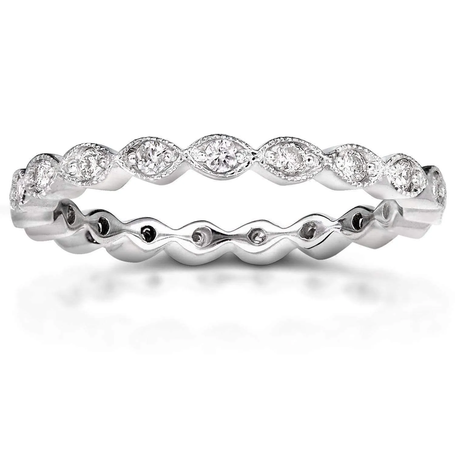 Eyelet Diamond Eternity Band