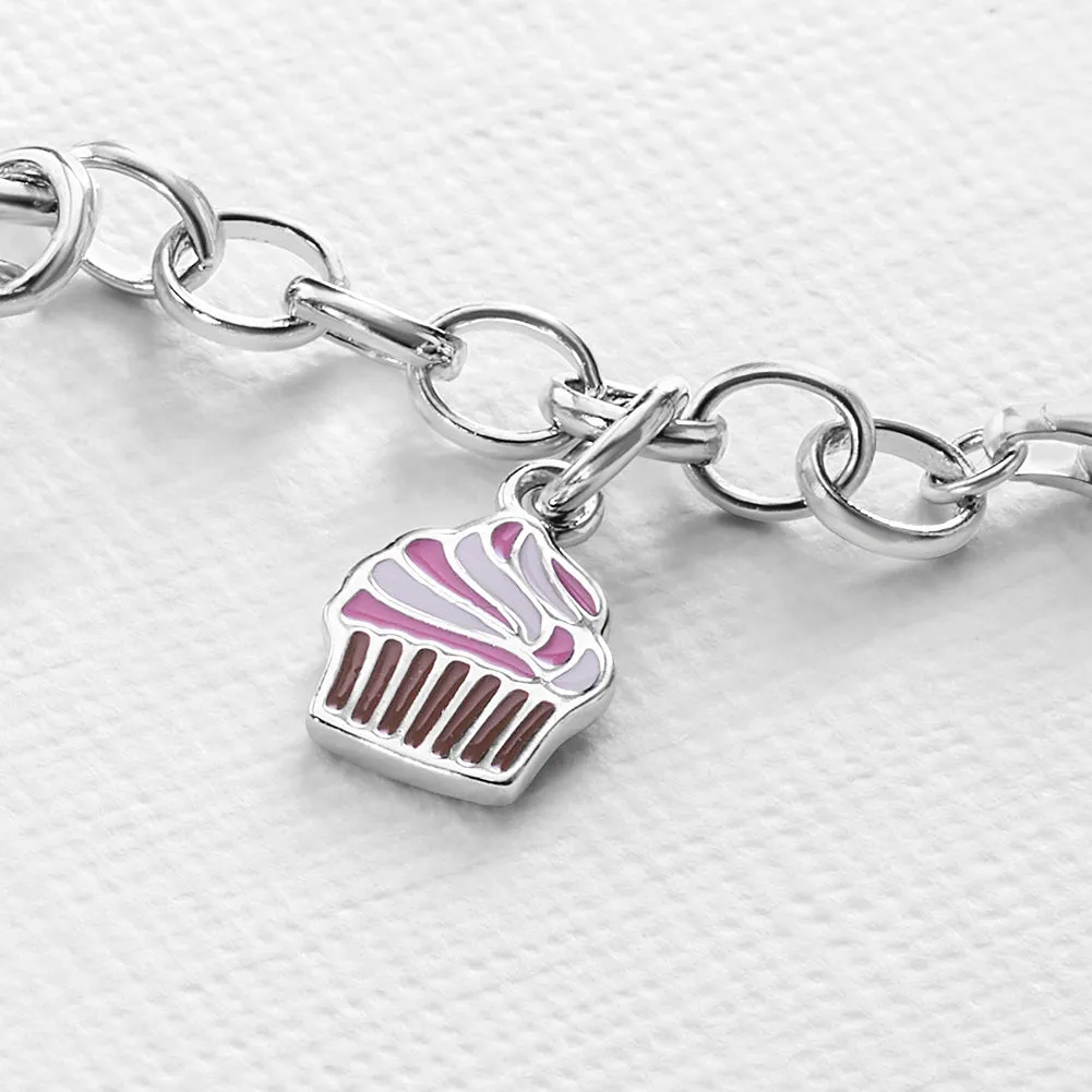 Foodie Charms Kids / Children's / Girls for Charm Bracelet - Sterling Silver