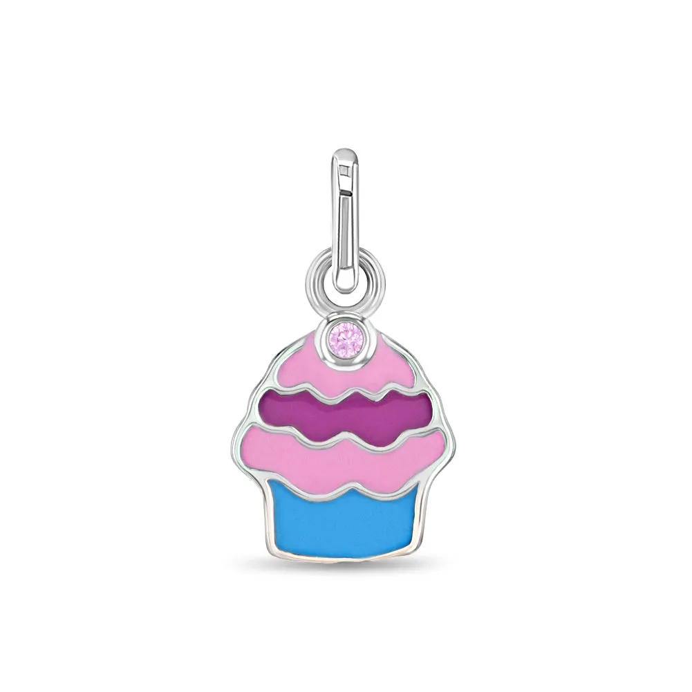 Foodie Charms Kids / Children's / Girls for Charm Bracelet - Sterling Silver