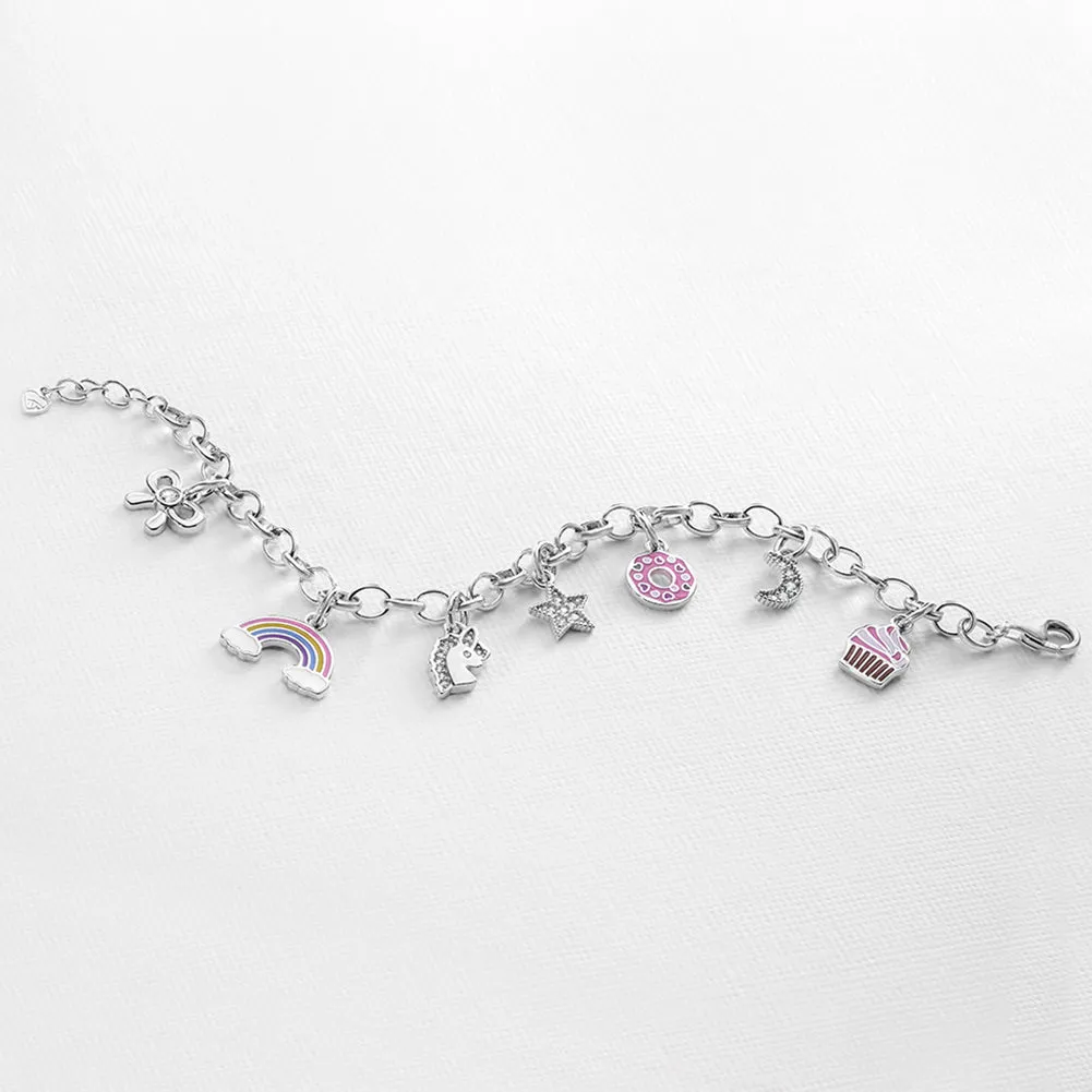 Foodie Charms Kids / Children's / Girls for Charm Bracelet - Sterling Silver