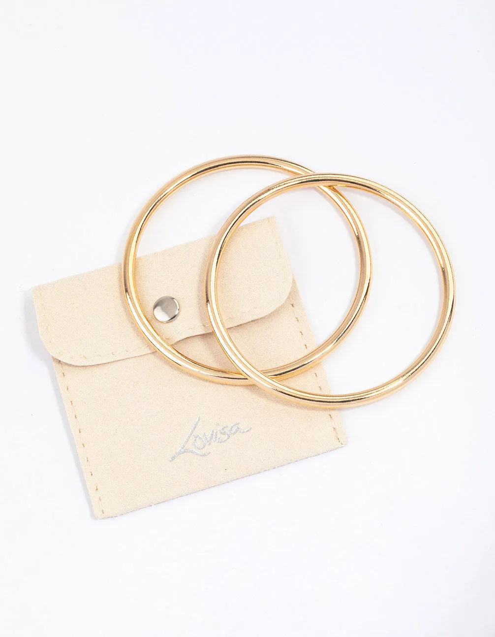 Gold Plain Bangle & Polishing Set