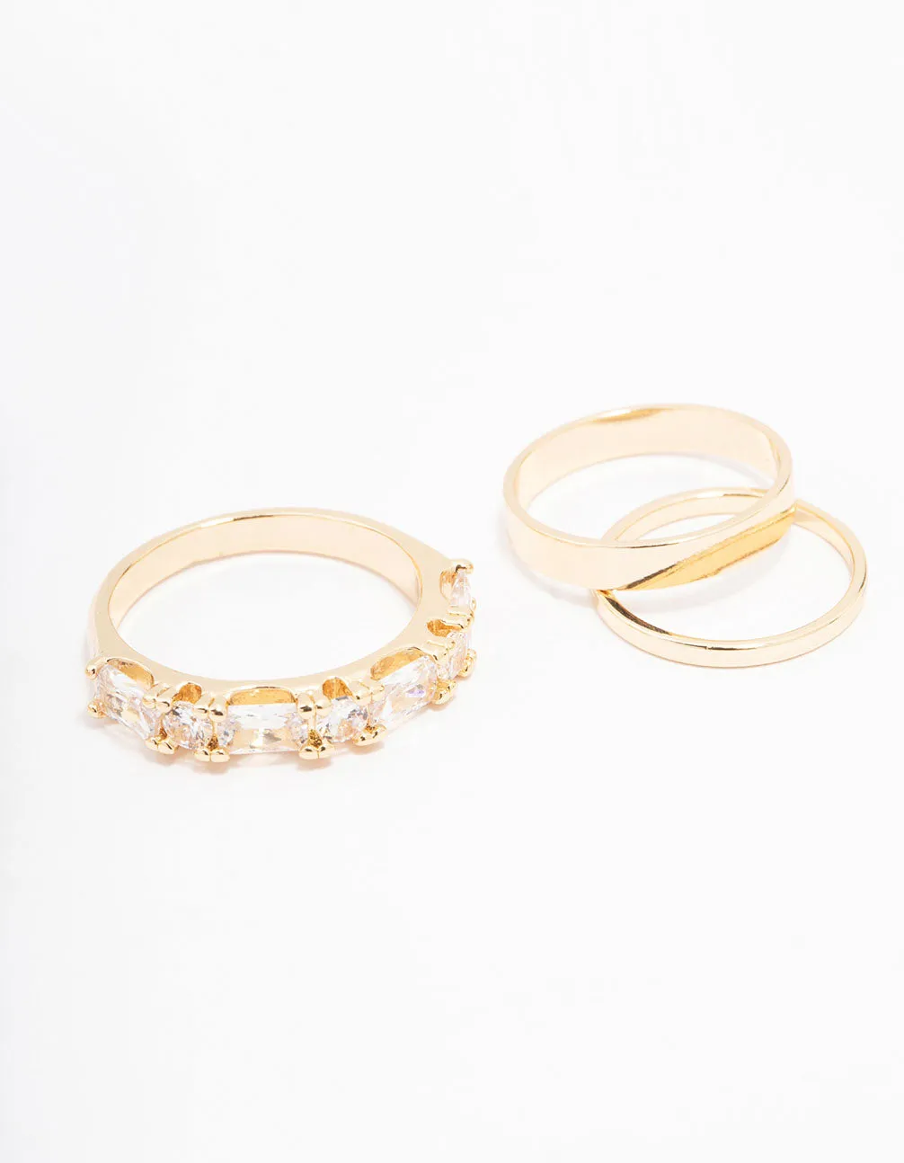 Gold Plated Bling Rings 5-Pack