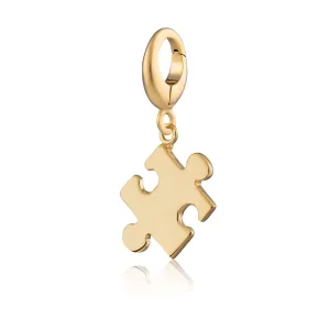 Gold Plated Jigsaw Charm