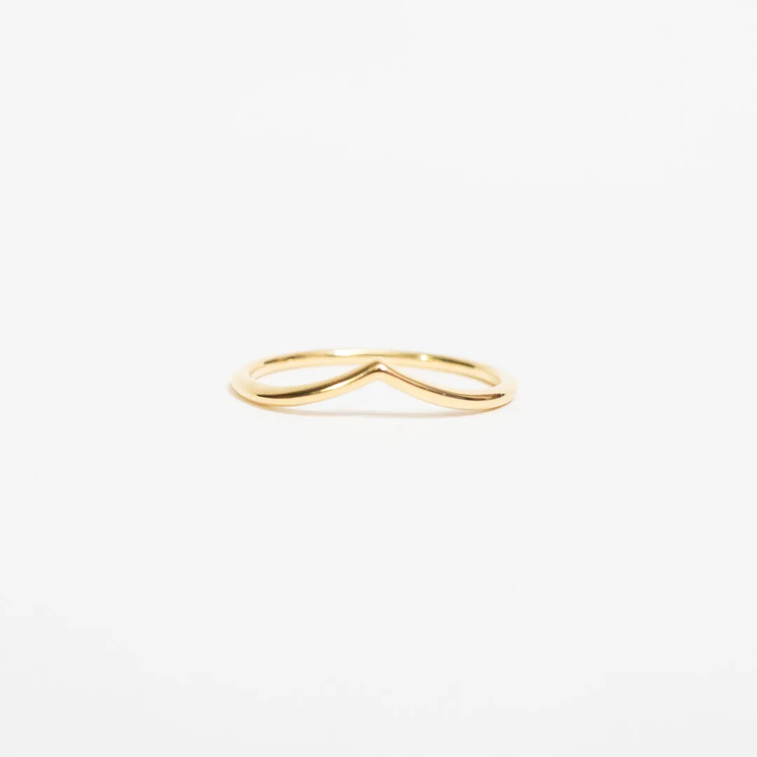 Gold Vermeil V Ring