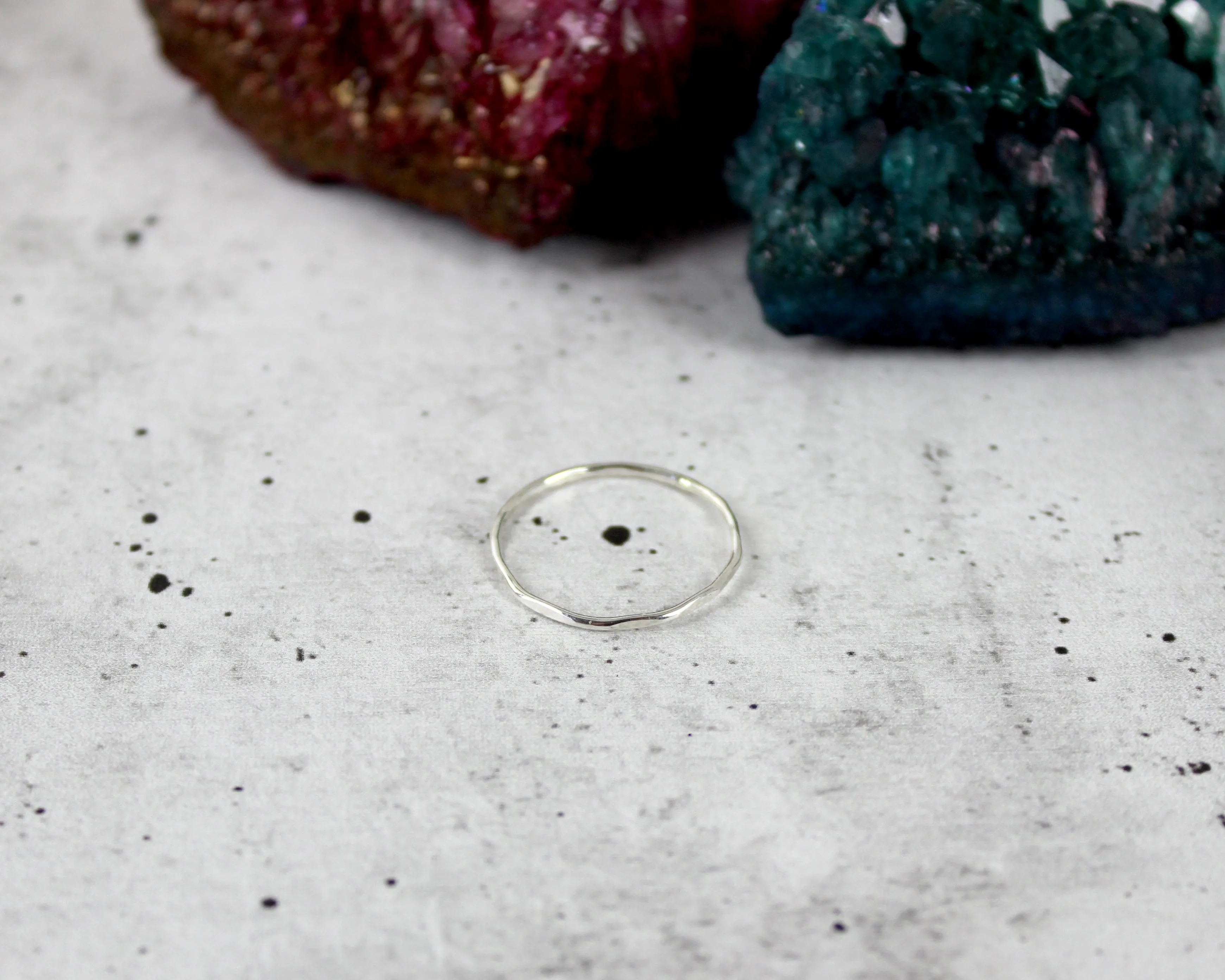 Hammered Time // Hammered Ring, 925 Sterling Silver or Gold Filled, Stackable Rings /// BH-R002