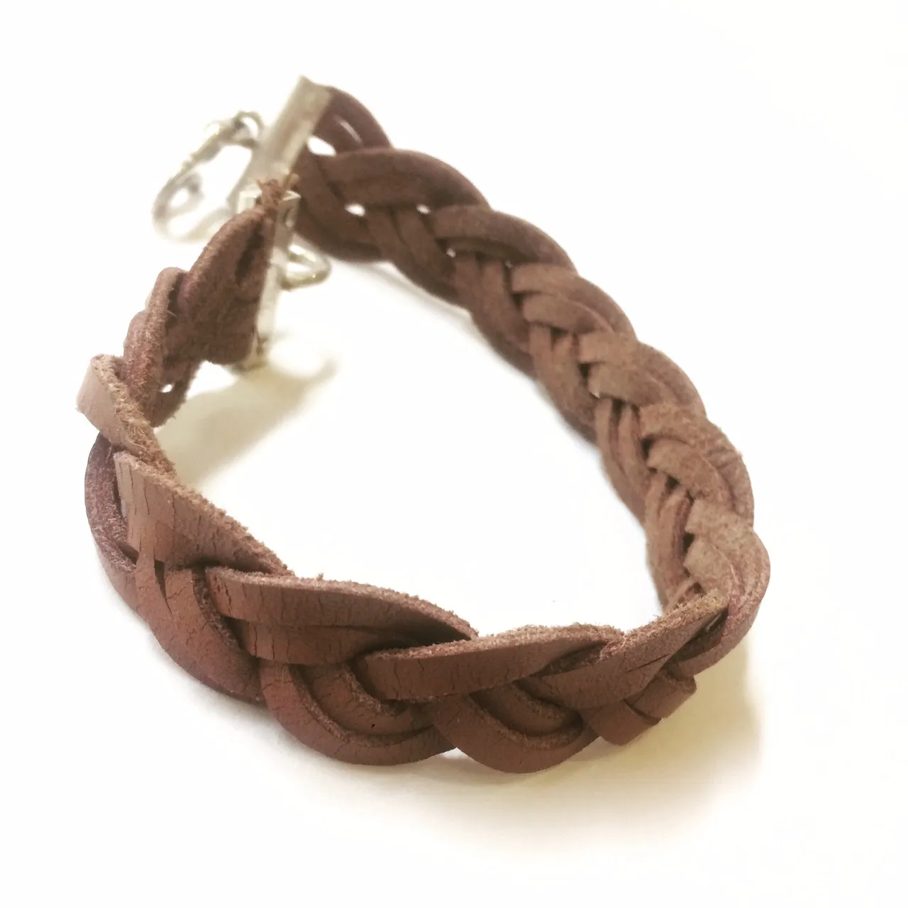 Hand Plaited Leather Bracelet