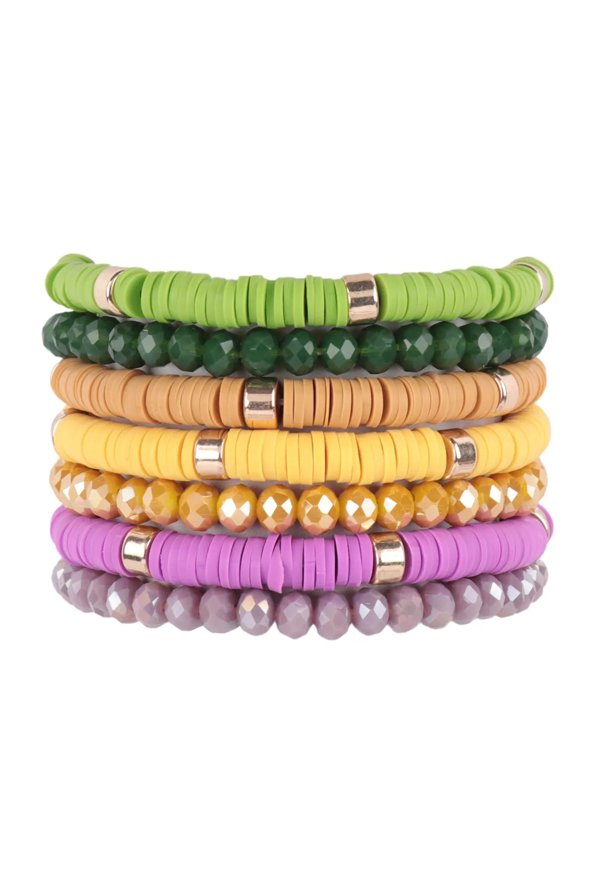 Hdb3128 - Multi Line Ring Beaded Bracelet