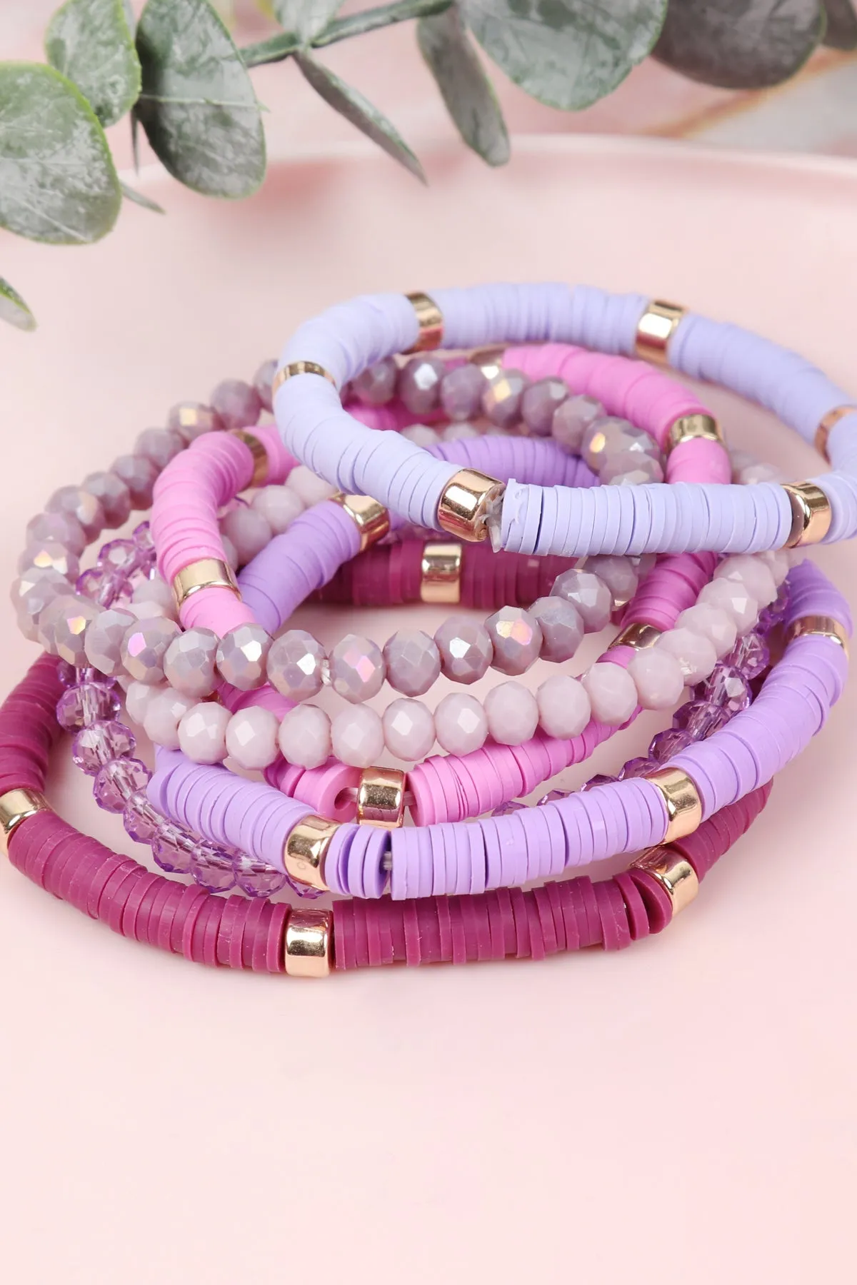 Hdb3128 - Multi Line Ring Beaded Bracelet