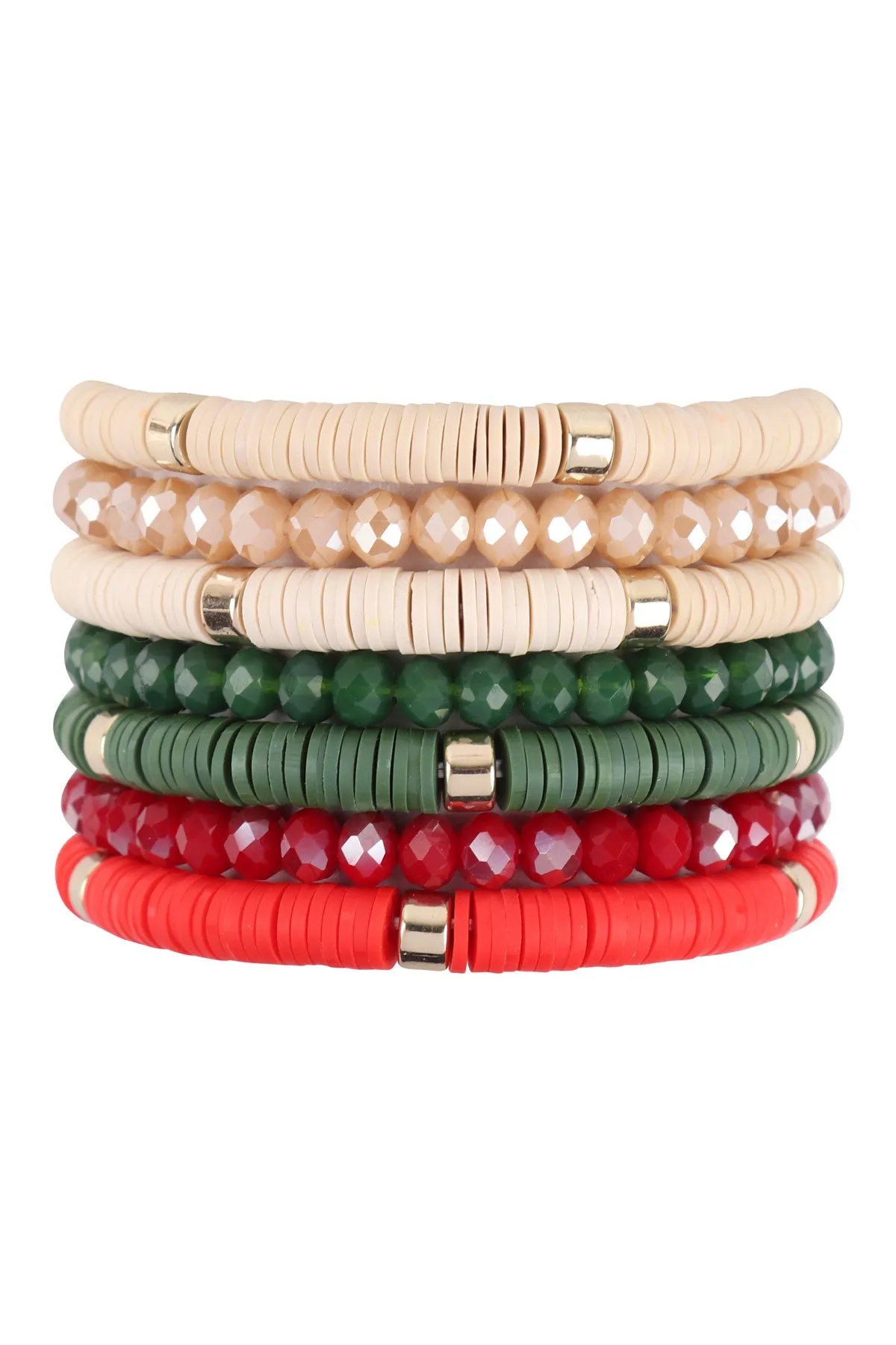 Hdb3128 - Multi Line Ring Beaded Bracelet