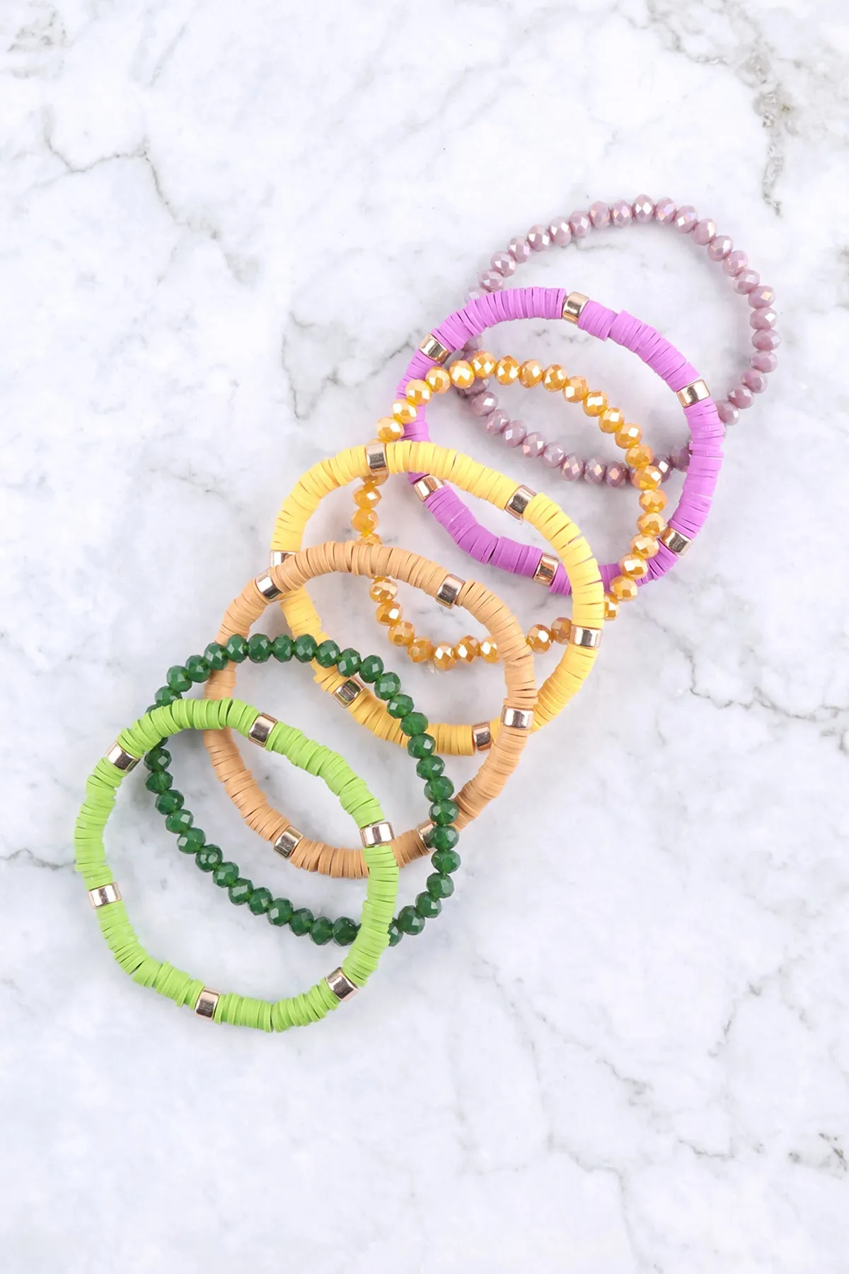 Hdb3128 - Multi Line Ring Beaded Bracelet