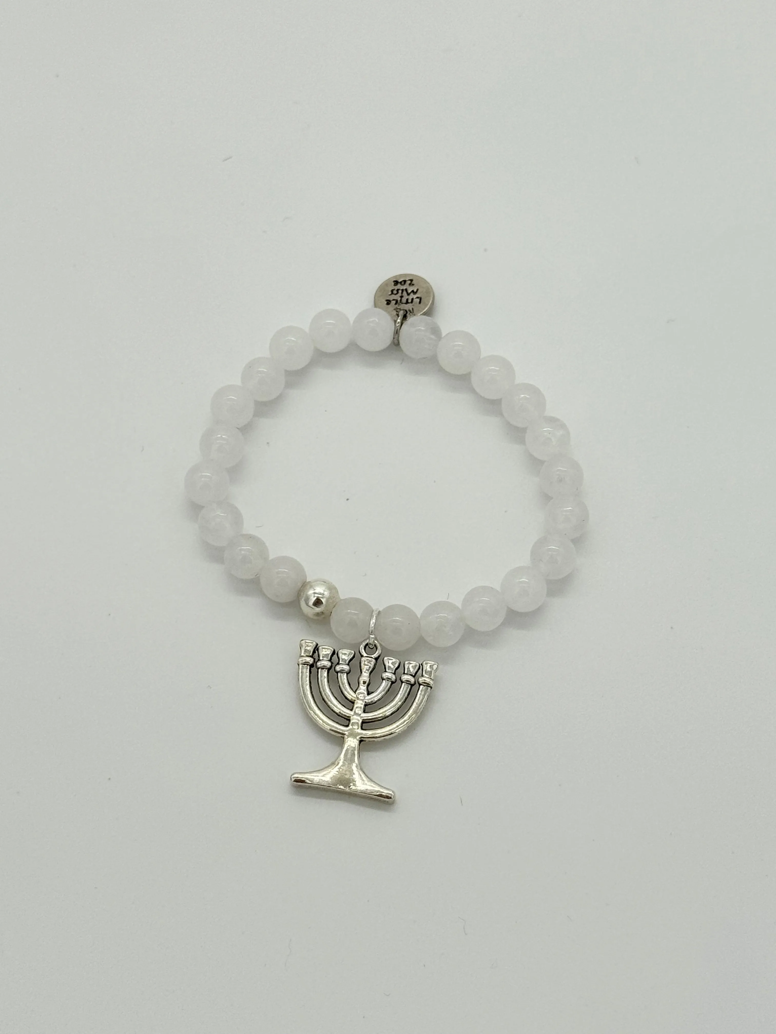 Holiday Beaded Bracelet: Menorah