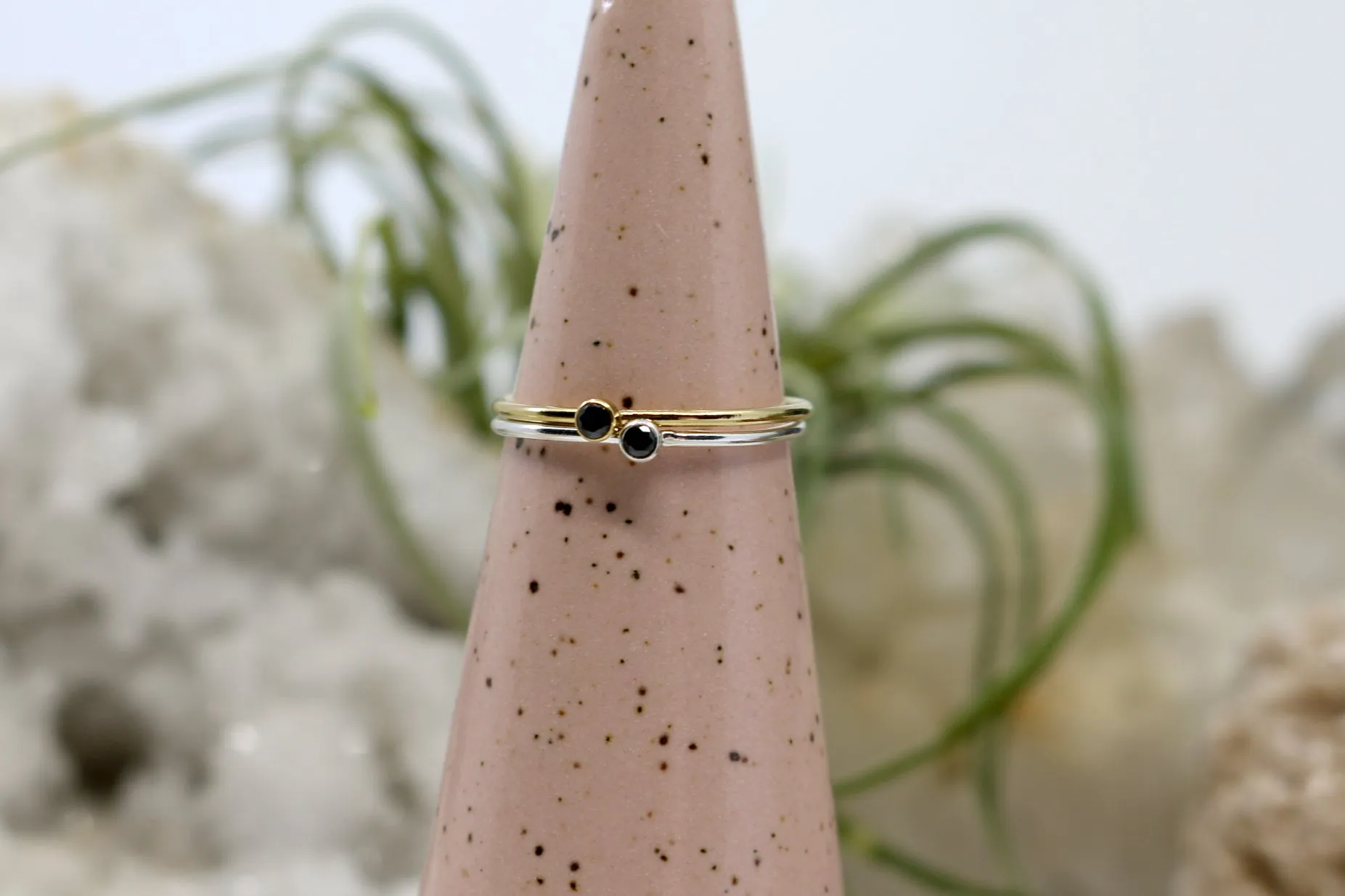 Legacy // Birthstone Ring, Minimalist Modern Ring, Gold, Silver, Birthstones /// BH-R009