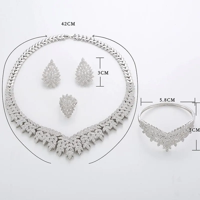 Luxury Cubic Zirconia Jewelry Sets