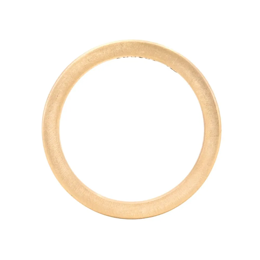 Modern Flat Wedding Band