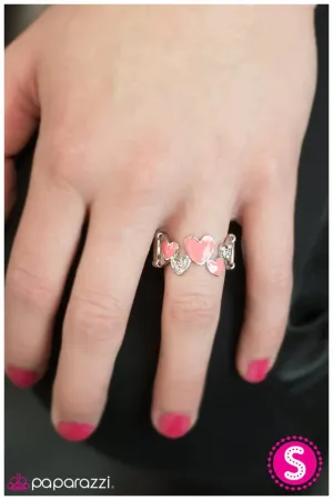 Paparazzi Ring ~ Cross My Heart - Pink