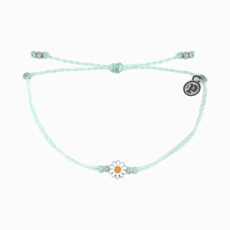 Pura Vida Daisy Charm Bracelet ~ Winterfresh