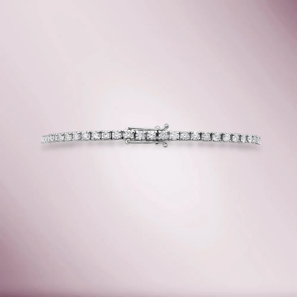 Ready to Ship Diamond Tennis Bracelet (3.00 ct.) 4-Prongs Setting - Made in Italy