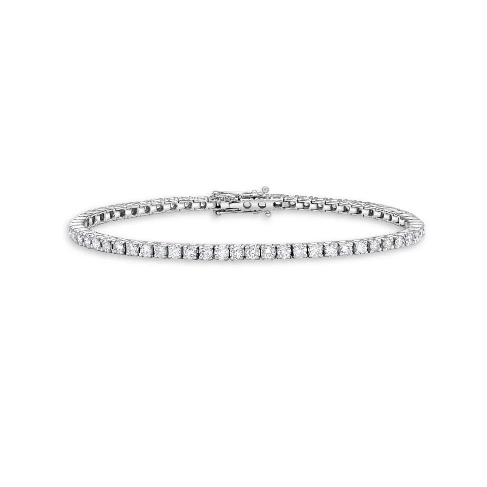 Ready to Ship Diamond Tennis Bracelet (3.00 ct.) 4-Prongs Setting - Made in Italy